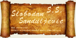 Slobodan Sanduljević vizit kartica